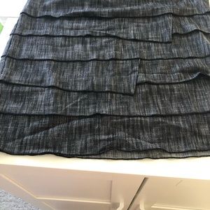Women layered skirt 12 grey